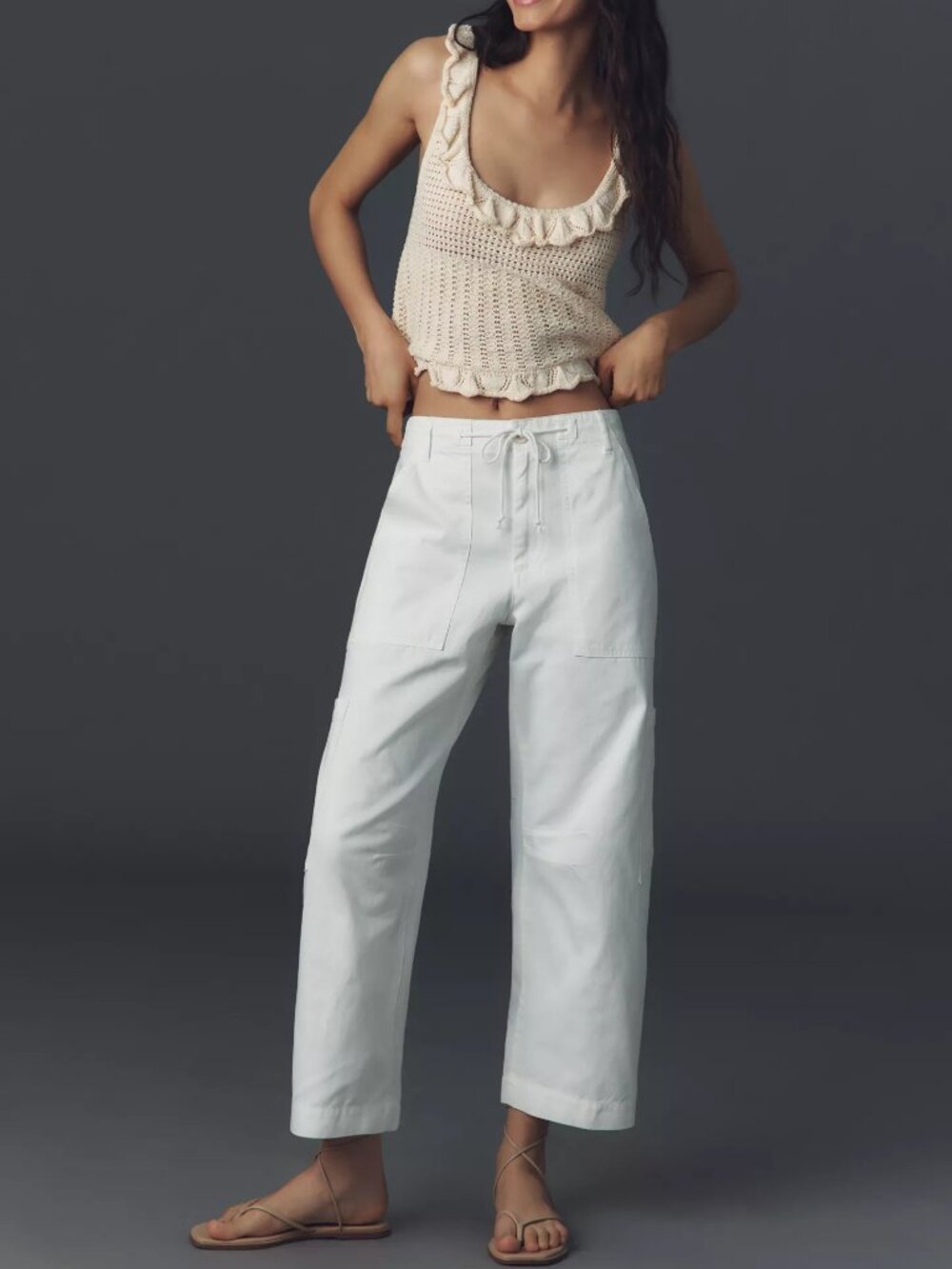 Pistola Sabrina 100% Cotton Curved Utility Pants
